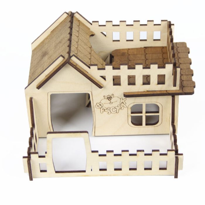 Будиночок для гризунів 9 17Х17Х12 см HR-009 