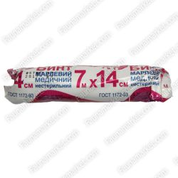 Бинт нестерильний Укрвата 7х14 см 