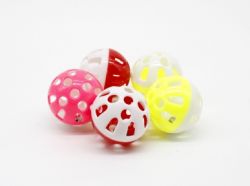 Мячики кольорові з дзвоником набір 5 шт, 5 см 