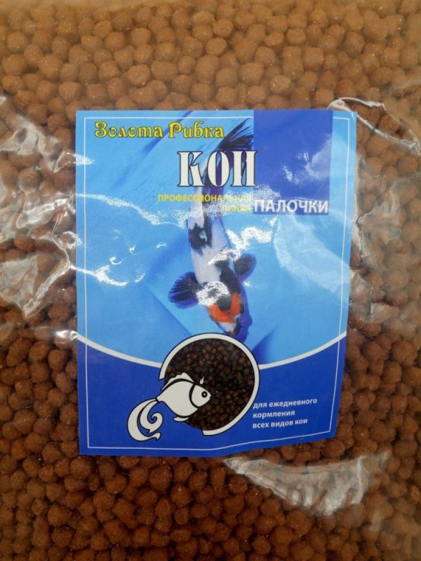 Коі паличка коричнева універсальний корм для риб Коі 1000г 