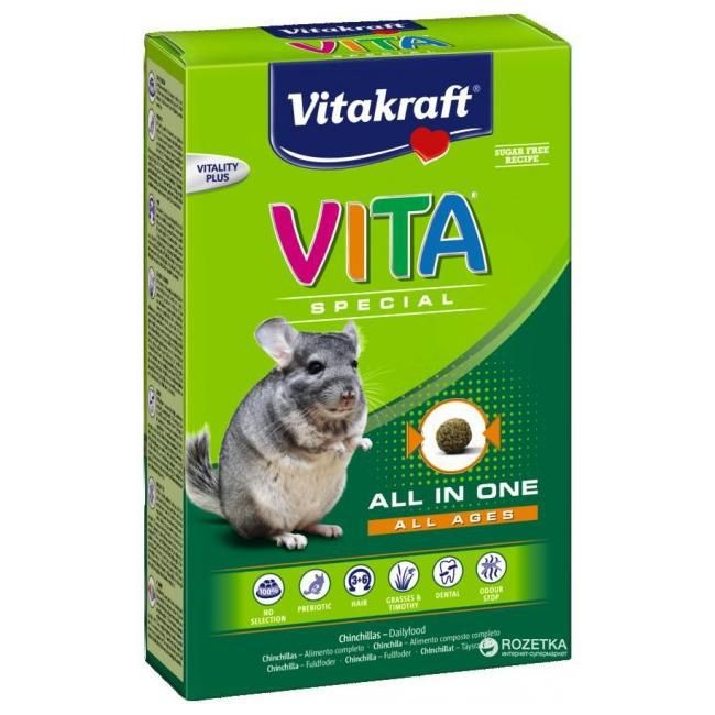Корм для шиншил VITA REGULAR 600г, Vitacraft