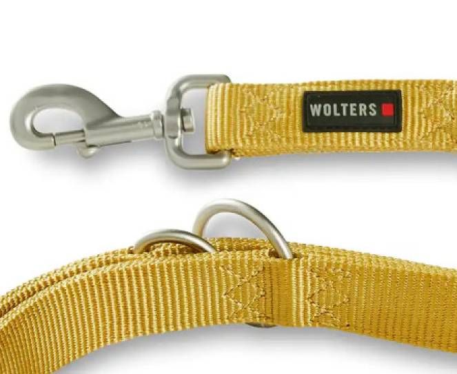 Повідець перестібка з нейлону для собак маленьких порід та котів Wolters Professional S 2 м / 10 мм Жовтий
