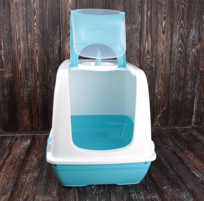 Туалет для котів будка 503740 см Чорничний