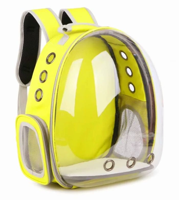 Рюкзак розкладний 33х40х20 см жовтий 