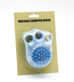 Щітка-диспенсор у вигляді лапки блакитно-синя 