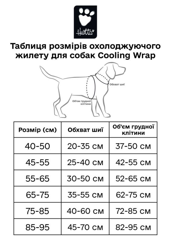 Охолоджуючий жилет для собак Hurtta Cooling Wrap 65-75 см Рожевий