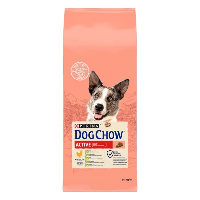 АКЦІЯ Dog Chow Active Adult 1+ сухий корм із куркою для активних собак 14 кг 