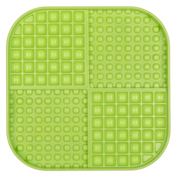 Лизальний килимок антистрес для собак LickiMat Slomo XL Green, з функцією слоуфідера