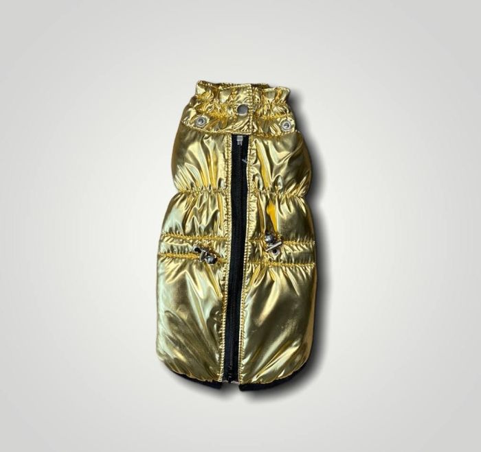 Дубай жилет для собак Dog Love золото XXS