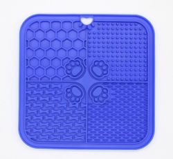 Килимок  для лизання з присоскою 2020см Синій 