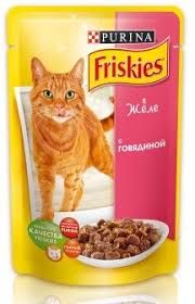 Friskies яловичина в желе для кішок 100 г Felix 100г для кішок яловичина в желе
