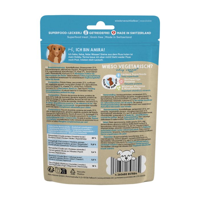 Веганські ласощі для собак Yummeez Green Life для будь-якого віку 100 г