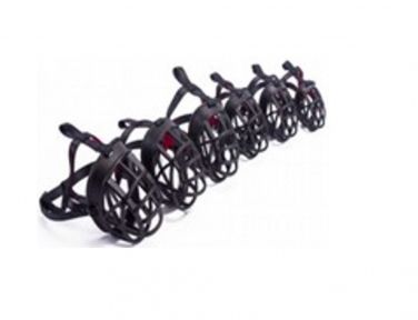 Намордник гумовий чорний  червоний  1 Глибина 75  діаметр 18-21см