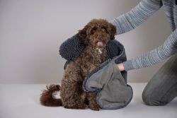 Рушник для сушіння собак Wolters Cleankeeper Dry Bone 79 х 33 см Темно-сірий