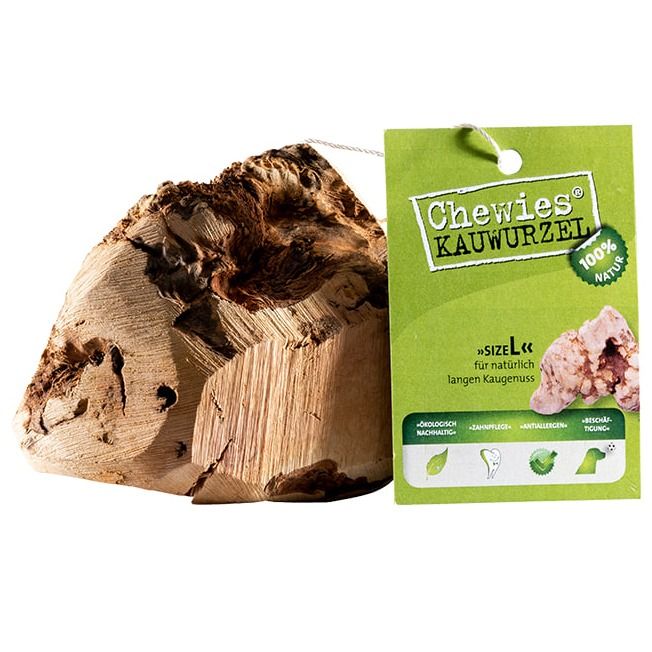 Chewies Жувальний корінь із середземноморського вересу для собак (екстремальне гризіння) M