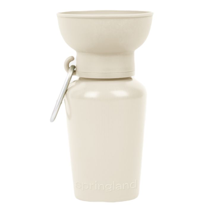 Пляшка-поїлка для собак Springland Бежевий 590 мл