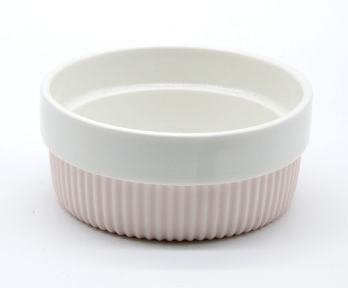 Кормушка-миска в гумовому чохлі 350 мл. Біла