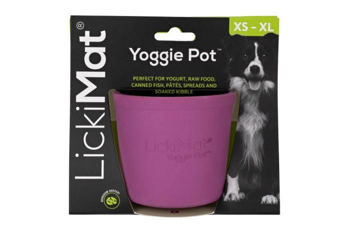 Миска повільного годування собак LickiMat Yoggie Pot Purple