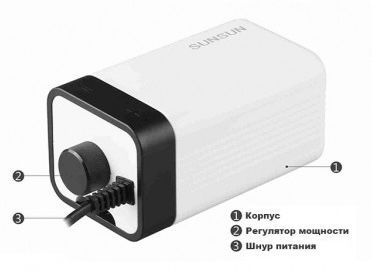 Компресор одноканальний CT-101 3вт 1,5 лхв Sunsun 