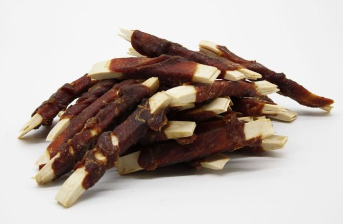 PAUSE snack смужки рибні в качиному мясі 500 г 