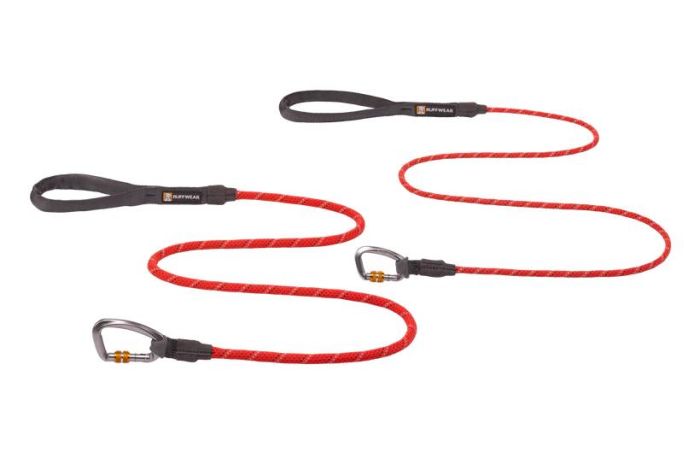 Рефлекторний повідець канат для собак Ruffwear Knot-a-Leash™ L 1,5 м / 11 мм Червоний
