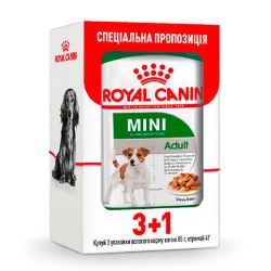 Royal Canin WET MINI ADULT для собак дрібних порід Акція 3+1 шт