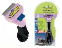 Фурмінатор з кнопкою для котів з короткою шерстю Розмір S (46 мм ширина леза)