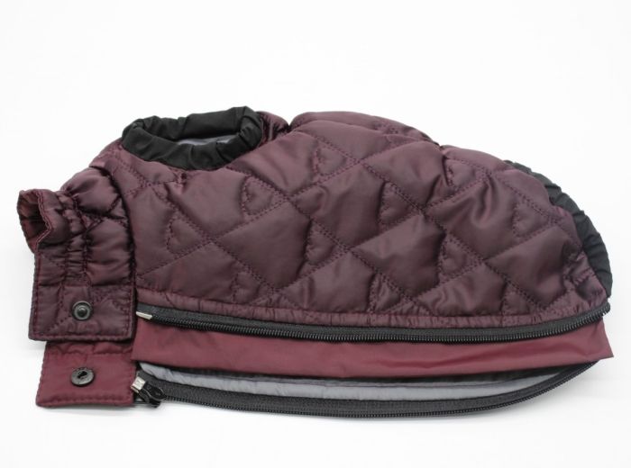 Жилет Альфа стьогана плащівка бордо (дівчинка) S