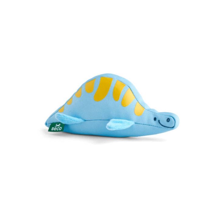 М'яка іграшка для собак Beco Pets Малюк Плезіозавр Блакитний S