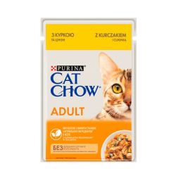 Cat Chow Adult консерва для котів із куркою та цукіні, 85 г 85 г