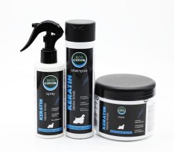 Набір для догляду за шерстю KERATIN (маска, спрей, шампунь) -20  