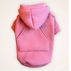 Пудра толстовка для собак Dog Love рожева з кишенею M