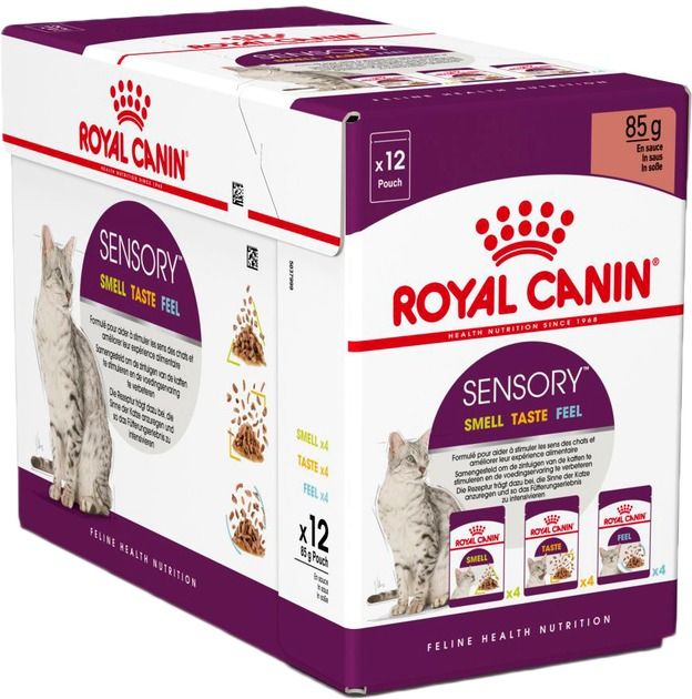 Royal Canin Multi-Pac Sensory Набір вологих кормів для котів, 12х85 г 