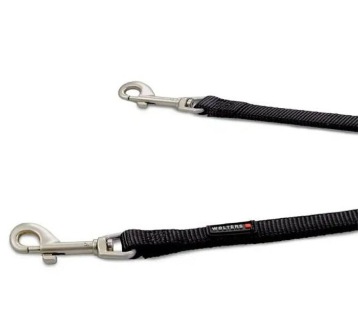 Повідець-спарка для двох собак Wolters Professional Double L 45 см / 2,0 см Чорний