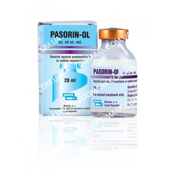 Пазорін-оль-вакцина проти пастерельозу кроликів 20 мл 