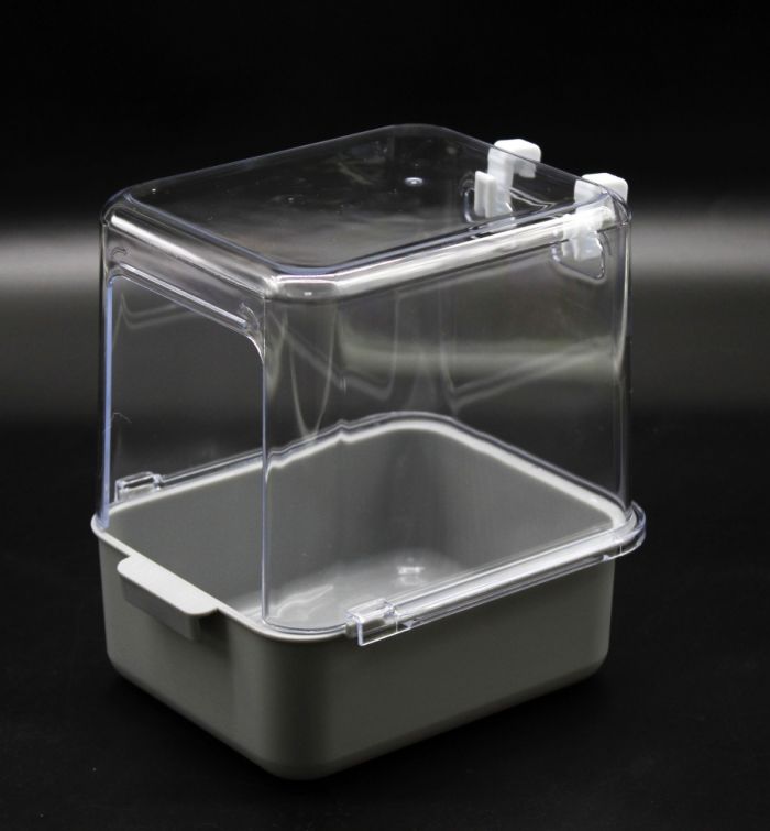 Купалка для птахів Сіра 17х14х18 см. 