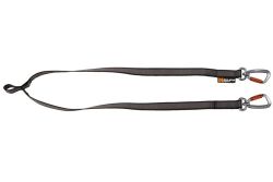 Повідець-спарка для собак Touring double Non-stop dogwear Чорний/Сірий M 72 см/23 мм