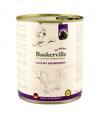 Баскервіль консерви для цуценят ожина і телятина 400 г