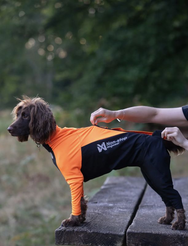 Комбінезон для собак чоловічої статі Non-stop dogwear Protector dog suit M Помаранчевий 42