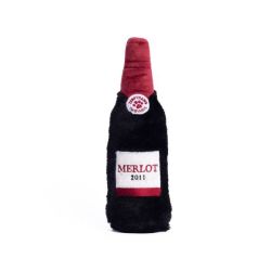 М'яка іграшка для собак пляшка вина ZippyPaws Happy Hour Crusherz Red Wine з пищалкою