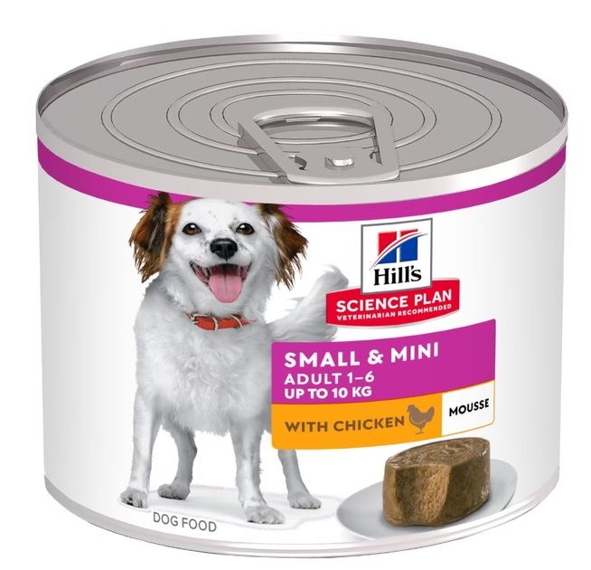 Вологий корм для собак Hills Science Plan Mousse Adult Small  Mini Chicken для малих та міні порід з куркою, 200 г 