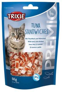 Premio Tuna Sandwiches-ласощі з тунцем для кішок, Тріксі 42731 Ласощі PREMIO Tuna Sandwiches тунець 50гр 42731