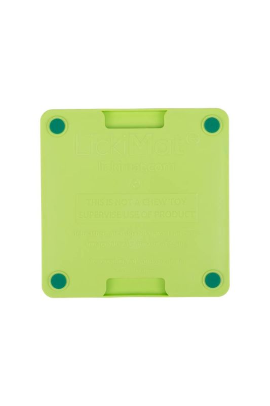 Лизальний килимок антистрес для маленьких собак собак LickiMat Mini Tuff Soother Green, тверда основа