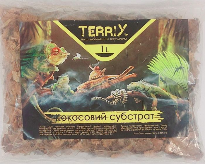 Кокосовий субстрат TerriX великі чіпси 1л