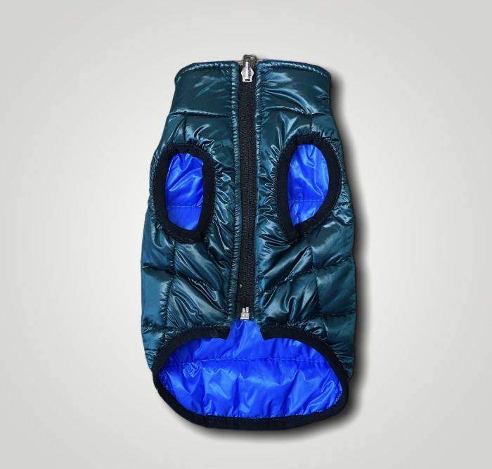 Лісабон жилет для собак Dog Love двосторонній синій темно-зелений XXS