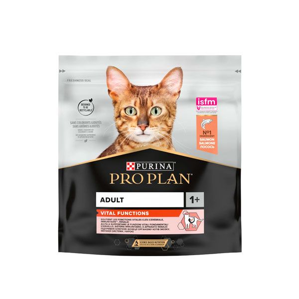 PRO PLAN Adult сухий корм для дорослих котів із лососем і рисом 400 гр