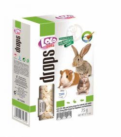 Дропси для гризунів молоко і мед 75 г Lolopets 71035 
