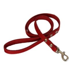 Повідець строчений Червоний 8 мм 1.2 м 