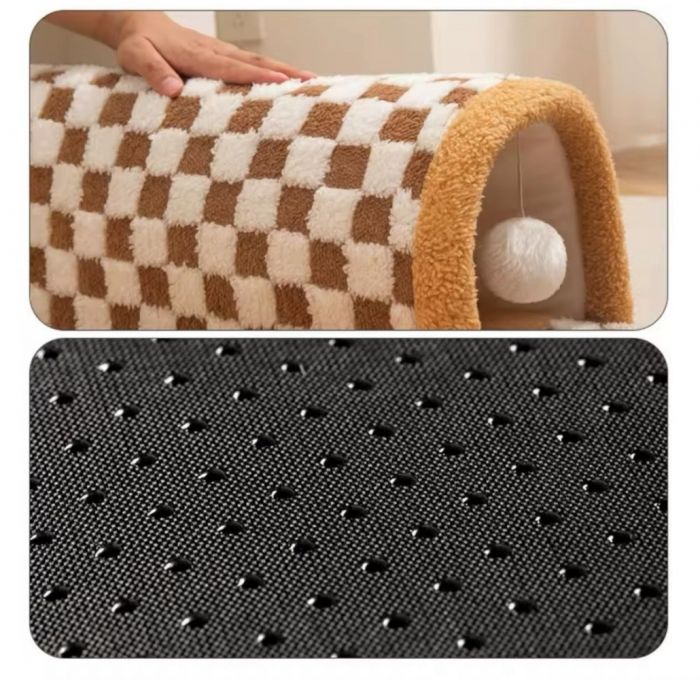 Килимок із тунелем плюшевий XL 808022 см. Жовтий