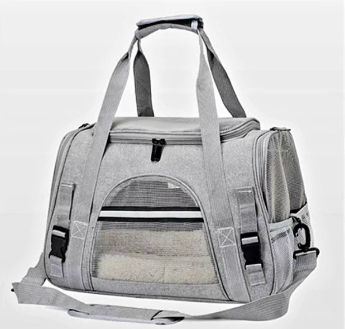 Сумка з килимком 40х28х25 см сіра